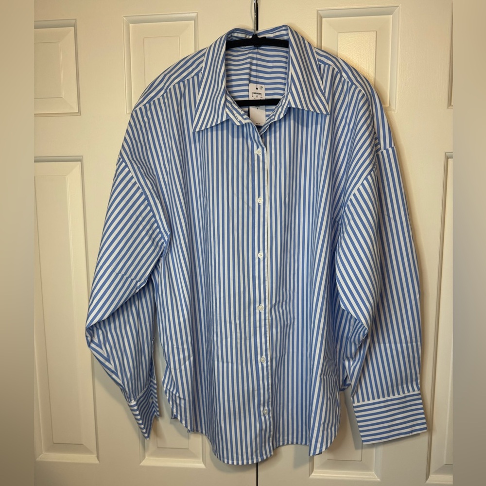 Express Boyfriend Portofino Button Down -sz XL